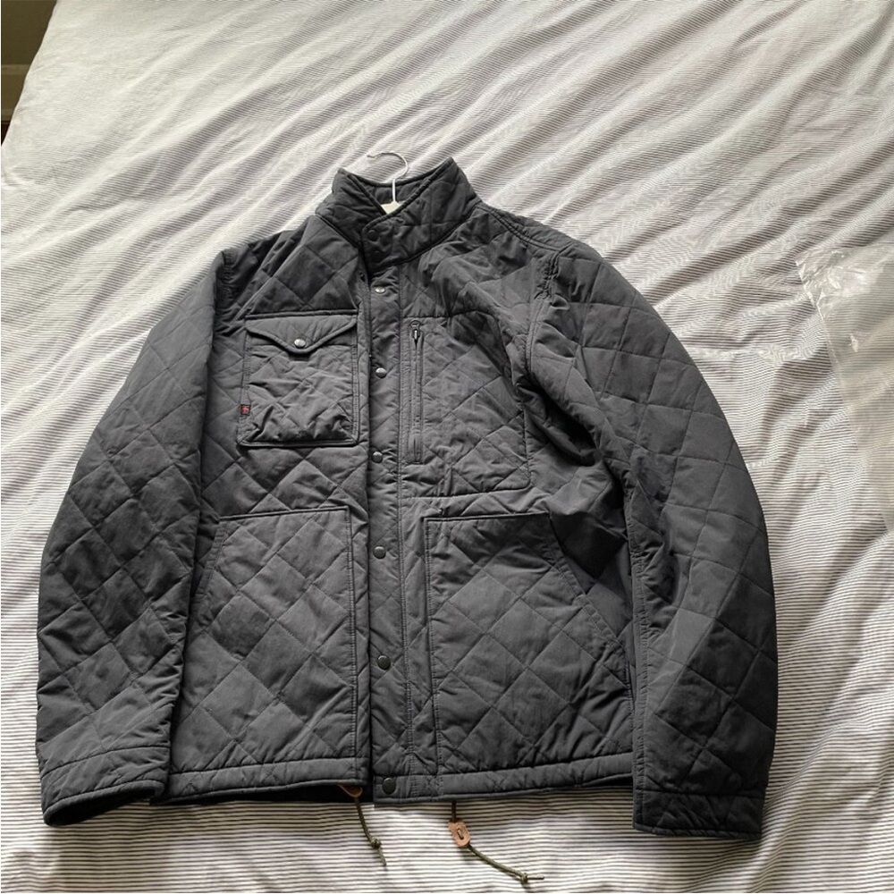 Relwen Quilted Tanker Jacket - Dark Grey - Medium